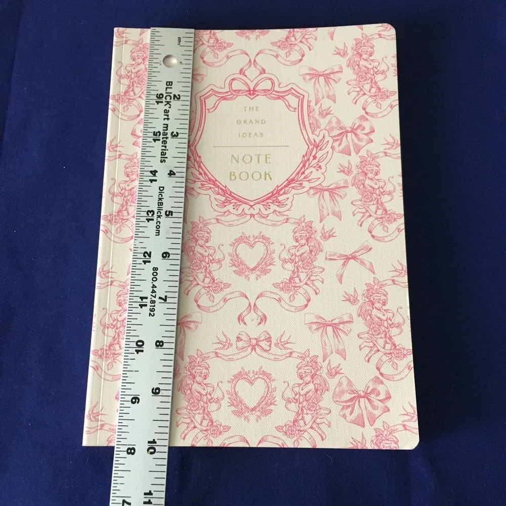 Coquette Cherub Bow and Heart Notebook